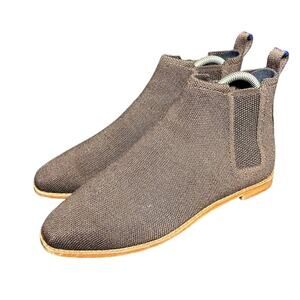 Rothy’s The Merino Wool‎ Brown Sugar Square Toe Pull On Chelsea Boots Size 7